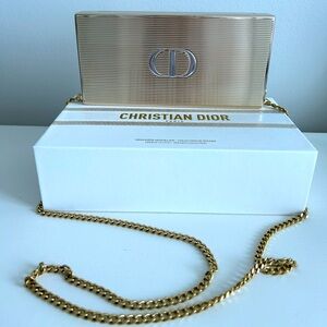 Dior Rouge Makeup Clutch in Gold